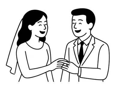 Illustration zur Aufgabe: Eheringe