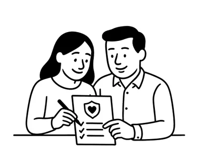 Illustration zur Aufgabe: Hochzeitsversicherung abschließen