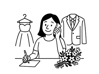 Illustration zur Aufgabe: Ansprechpartner*innen für den Tag