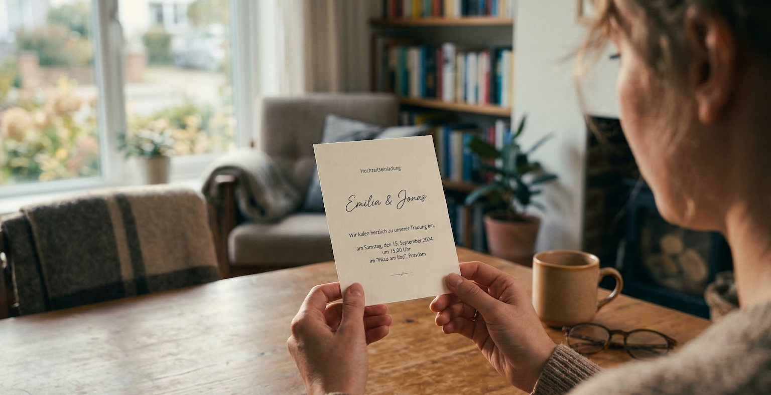 Bild zu: Hochzeitseinladung Text: Formulierungen, Mustertexte & Tipps